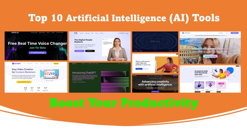 Top 10 Mind Blowing AI Tools